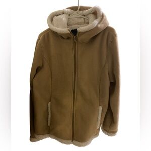 Faded Glory • Tan • Cream • Fleece Jacket